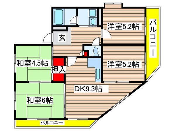 宮城ビルの物件間取画像